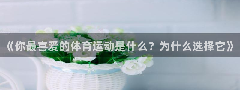 yy易游官方正版app娱乐首页官网下载:《你最喜爱的体育运动